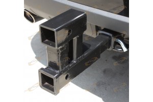 DUAL HITCH 2" RECEIVER EXTENSION TRAILER RV TOW 4000LBS